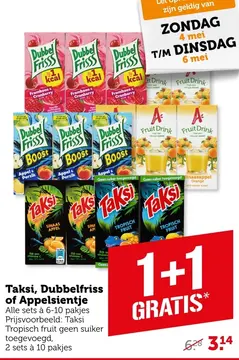 Aanbieding: Taksi, Dubbelfriss of Appelsientje