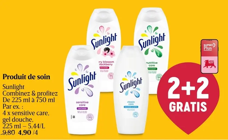 Offre: Sunlight gel douche