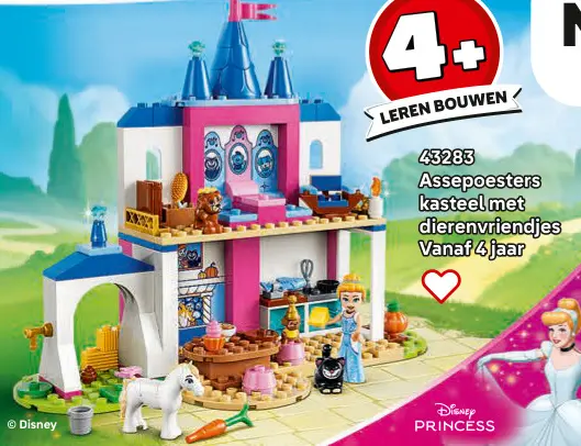 Aanbieding: Assepoesters kasteel met dierenvriendjes 43283