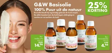Aanbieding: G&W Basisolie 100% puur uit de natuur