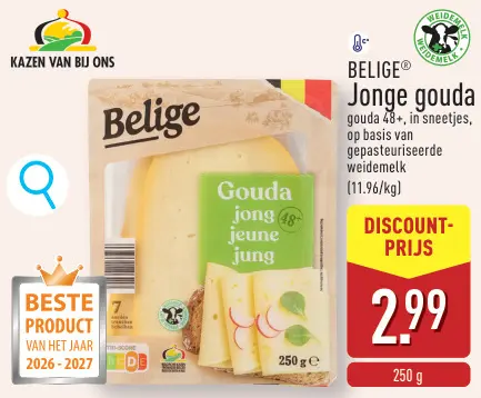 Promotie: Belige Jonge gouda
