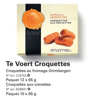 Offre: Te Voert Croquettes