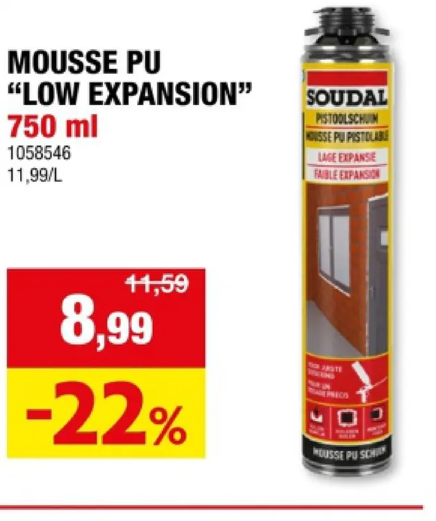 Offre: Mousse pu lox expansion