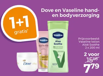 Aanbieding: Dove en Vaseline hand- en bodyverzorging