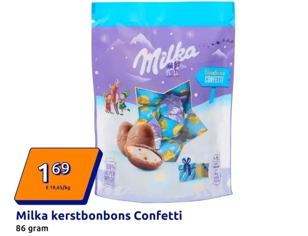 Aanbieding: Milka kerstbonbons Confetti