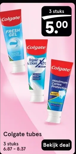 Aanbieding: Colgate tubes