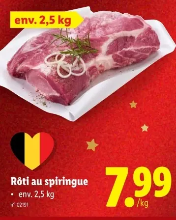 Offre: Rôti au spiringue