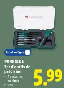 Offre: Set d'outils de précision