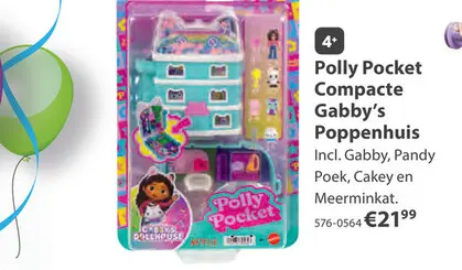 Aanbieding: Polly pocket gabbys dollhouse compact