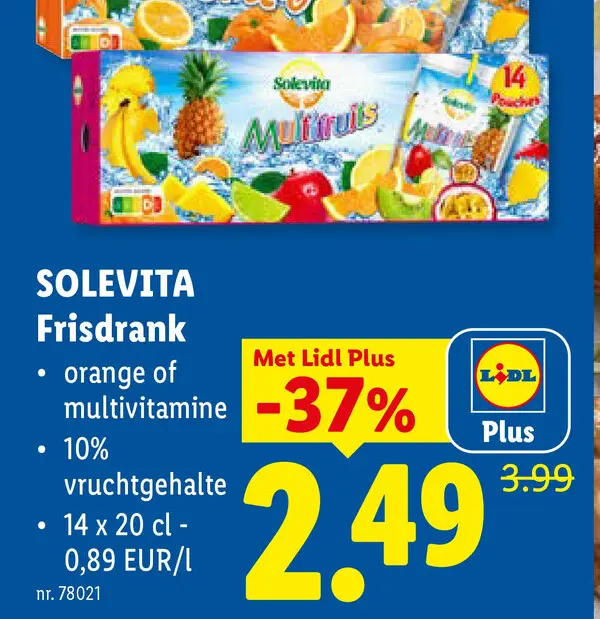 Promotie: Frisdrank