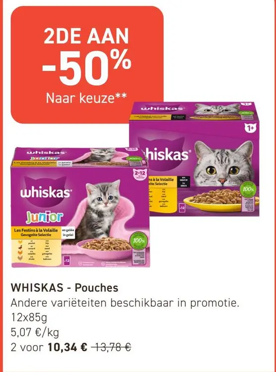 Promotie: WHISKAS - Pouches
