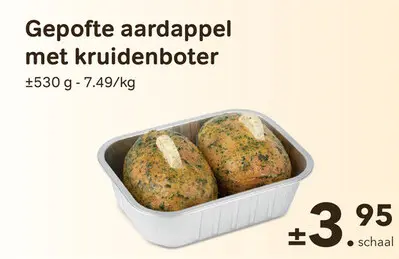 Promotie: Gepofte aardappel met kruidenboter