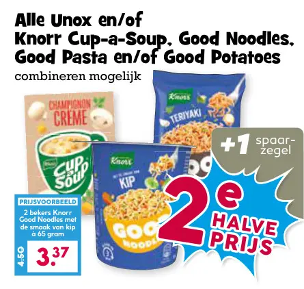 Aanbieding: Unox en/of Knorr Cup-a-Soup, Good Noodles, Good Pasta en/of Good Potatoes