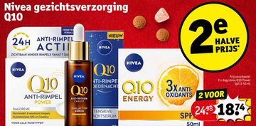 Aanbieding: Nivea gezichtsverzorging Q10