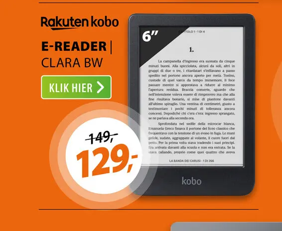 Aanbieding: Kobo Clara BW Zwart