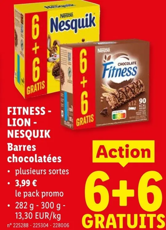 Offre: Barres chocolatées