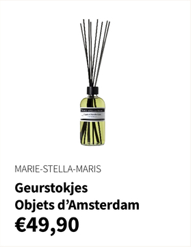 Aanbieding: MARIE - STELLA - MARIS Geurstokjes - Objets d'Amsterdam 