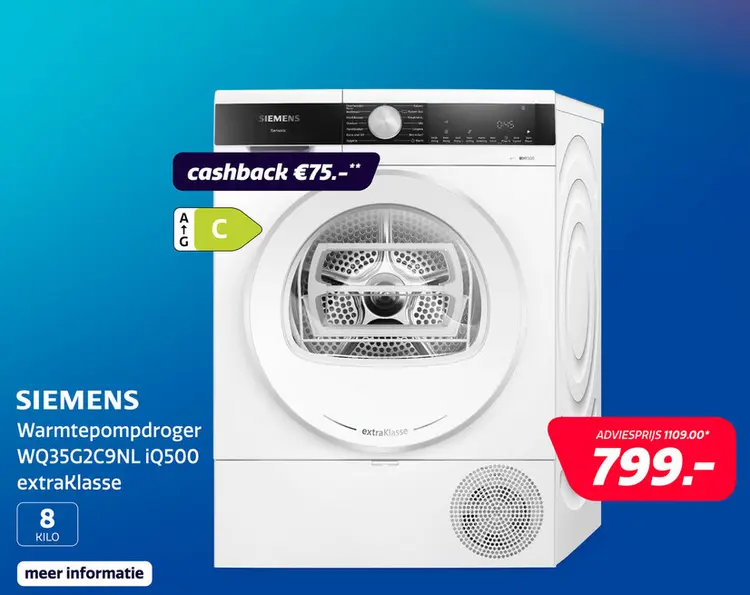 Aanbieding: Siemens WQ35G2C9NL iQ500 extraKlasse