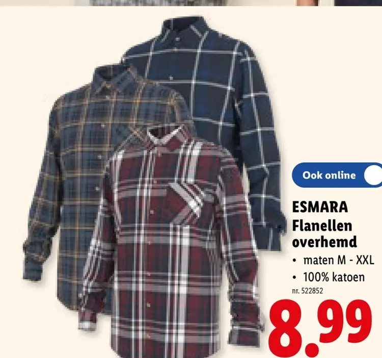Promotie: Flanellen overhemd