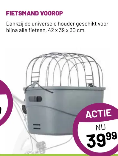 Aanbieding: Fietsmand voorop