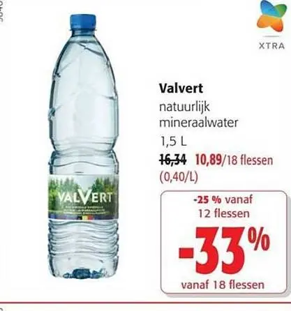 Promotie: Valvert natuurlijk mineraalwater