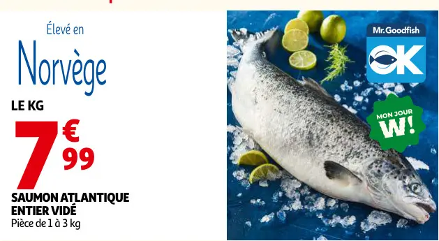 Offre: Saumon atlantique entier vidé