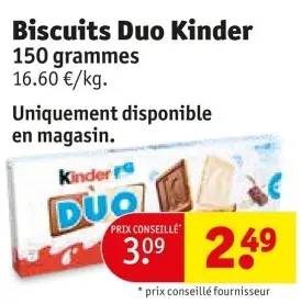 Offre: Biscuits Duo