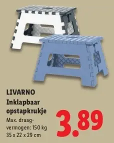 Aanbieding: Inklapbaar opstapkrukje