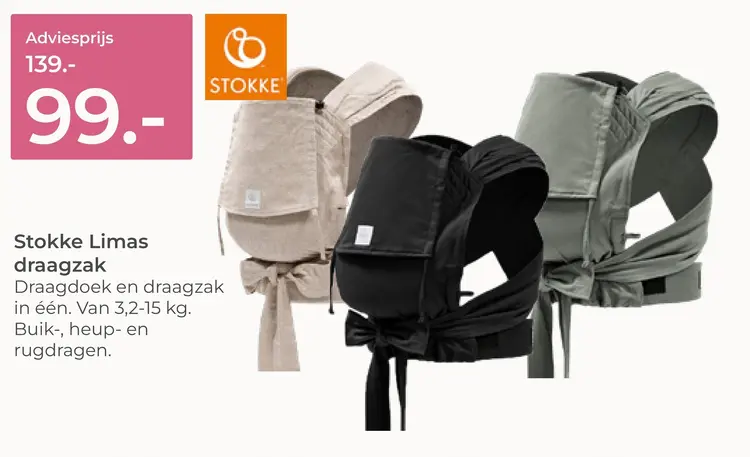 Aanbieding: Stokke Limas draagzak