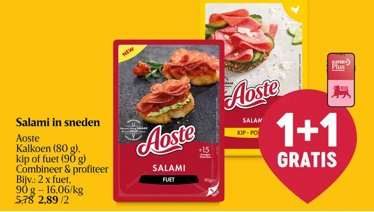 Promotie: Salami in sneden