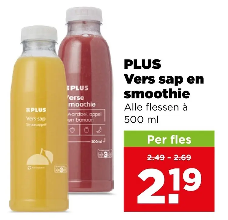 Aanbieding: Vers sap en smoothie