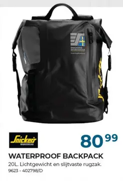 Aanbieding: Waterproof backpack