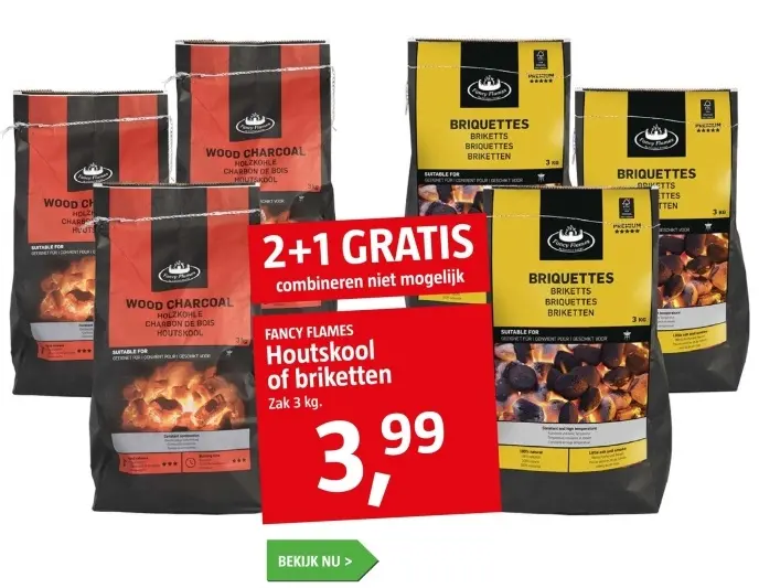 Aanbieding: Houtskool of briketten