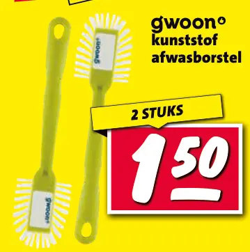 Aanbieding: kunststof afwasborstel