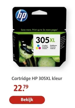 Aanbieding: Cartridge HP 305XL kleur