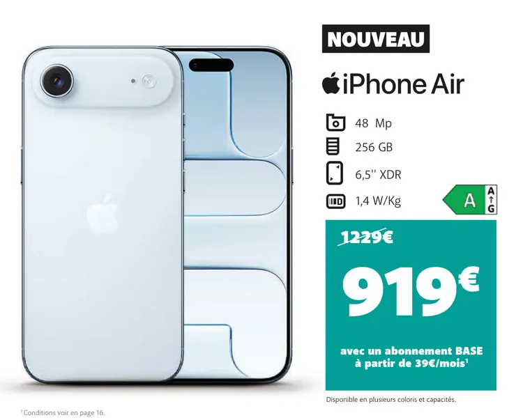 Offre: iPhone Air