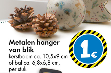 Aanbieding: Metalen hanger van blik