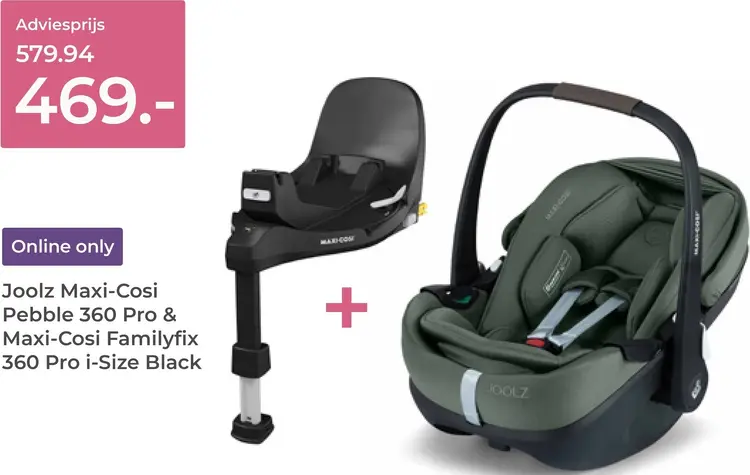 Aanbieding: Pebble 360 Pro & Familyfix 360 Pro i-Size Black
