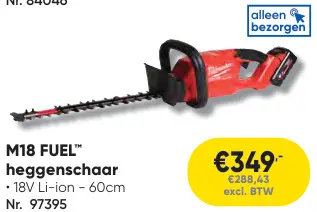 Aanbieding: M18 FUEL heggenschaar