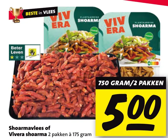Aanbieding: Shoarmavlees of Vivera shoarma