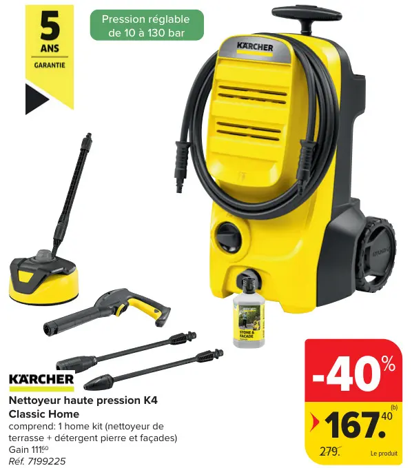 Offre: Nettoyeur haute pression K4 Classic Home