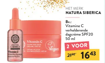 Aanbieding: Vitamine C verhelderende dagcrème SPF20