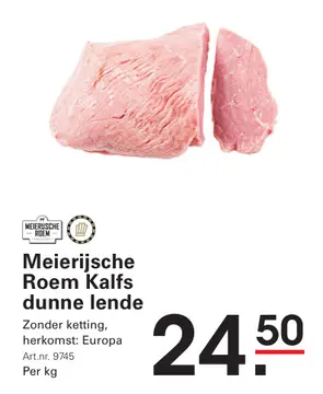 Aanbieding: Meierijsche Roem Kalfs dunne lende
