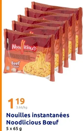 Offre: Nouilles instantanées