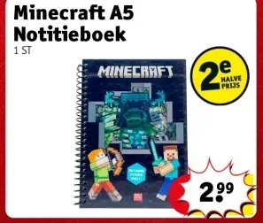 Promotie: Minecraft A5 Notitieboek