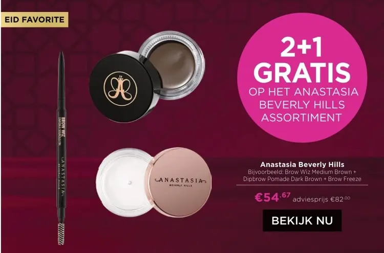 Aanbieding: Brow Wiz Medium Brown + Dipbrow Pomade Dark Brown