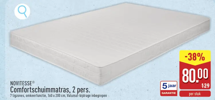Promotie: Comfortschuimmatras