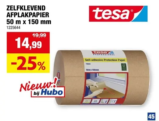 Promotie: Zelfklevend afplakpapier