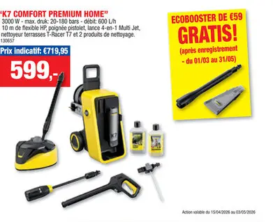 Offre: Kà¤rcher K7 Comfort Premium Home nettoyeur haute pression 3000W
