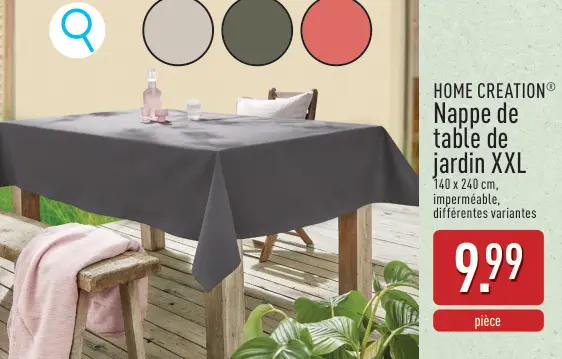 Offre: Nappe de table de jardin XXL